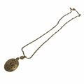Vintage Gold Necklace with Mirror