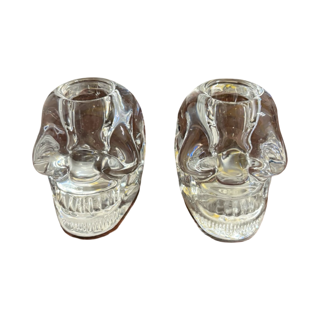 Crystal Skulls Candle Holders