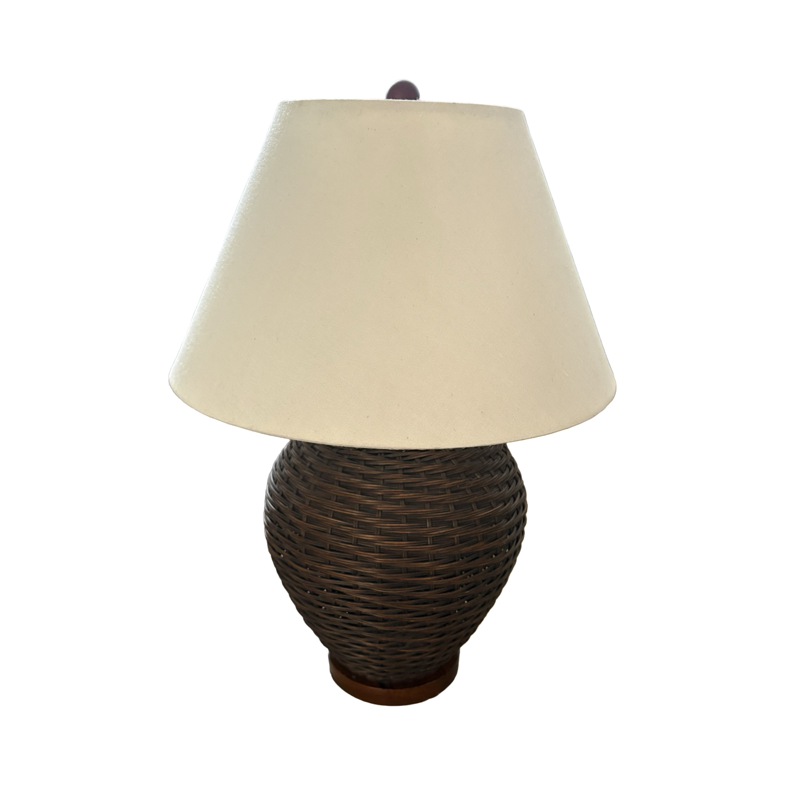 Rare Ralph Lauren Rattan Lamp With Shade