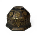 Vintage Wooden Box with 24k Gold Accents