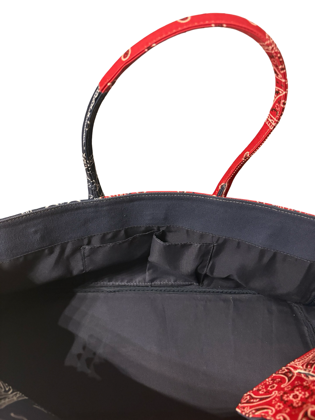 Red & Blue Handmade Bandana Bag