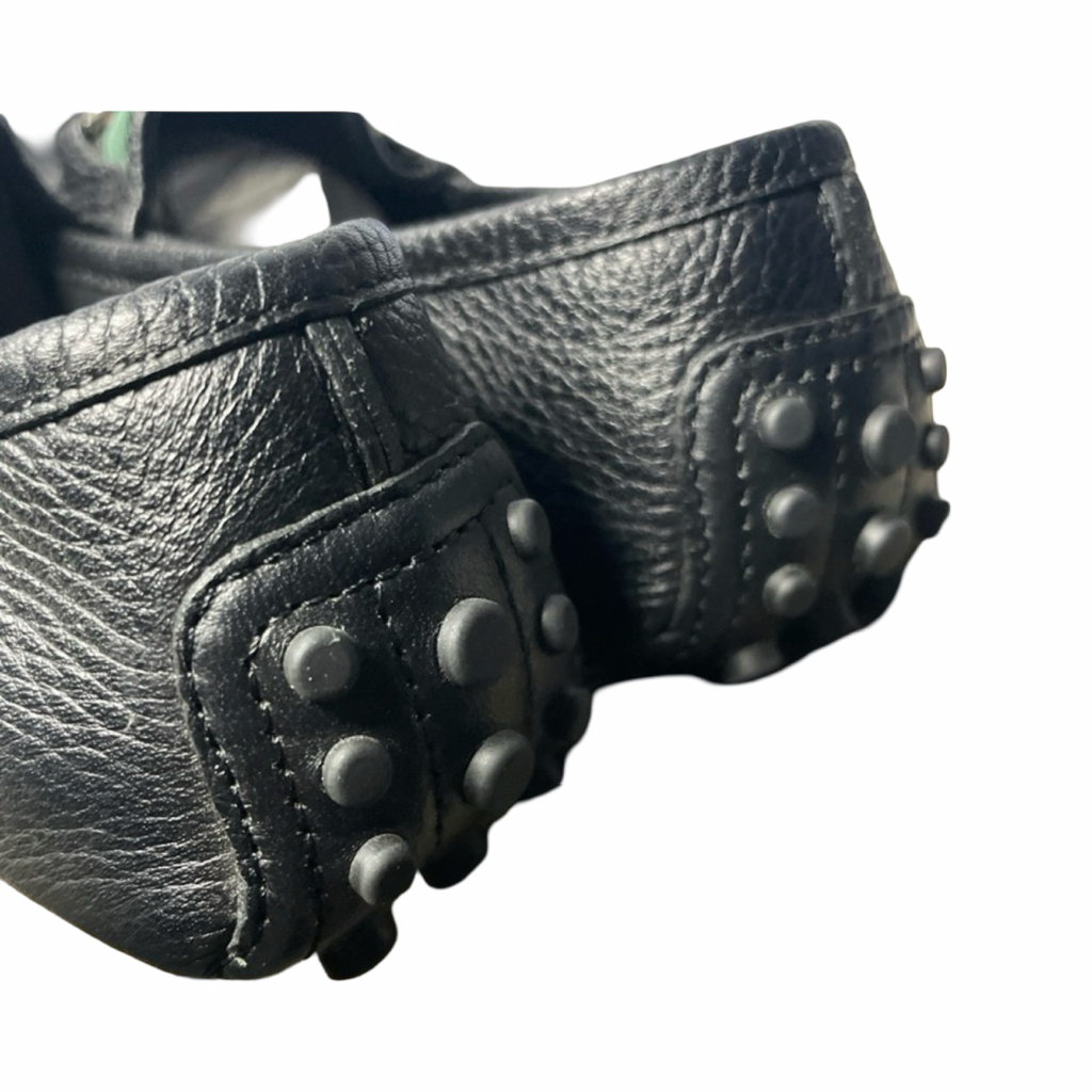 Gucci Navy Blue Soft Leather Horsebit Loafers