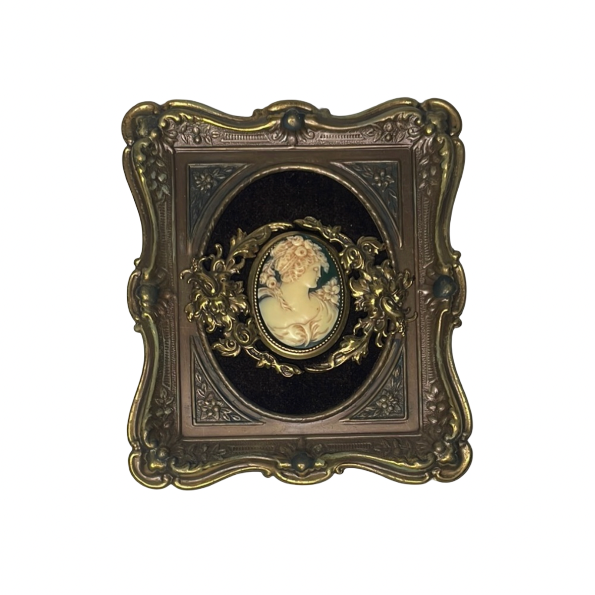 Vintage Victorian Brass Wall Art