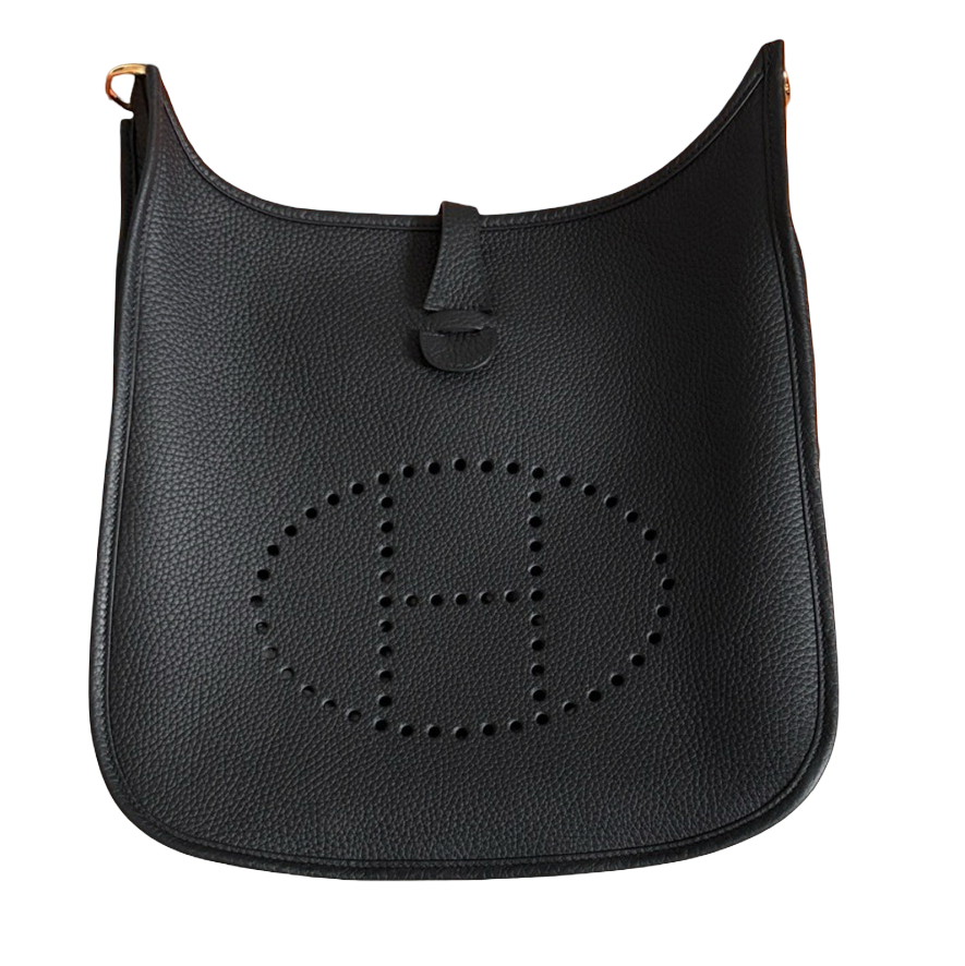 Hermès Black Evelyne PM 29
Shoulder Bag With Gold Hardware