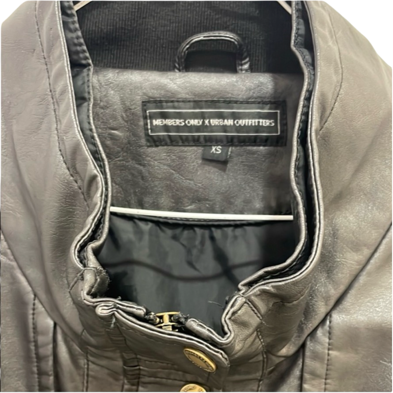Members Only X Urban
Outfitters Black Leather Jacket