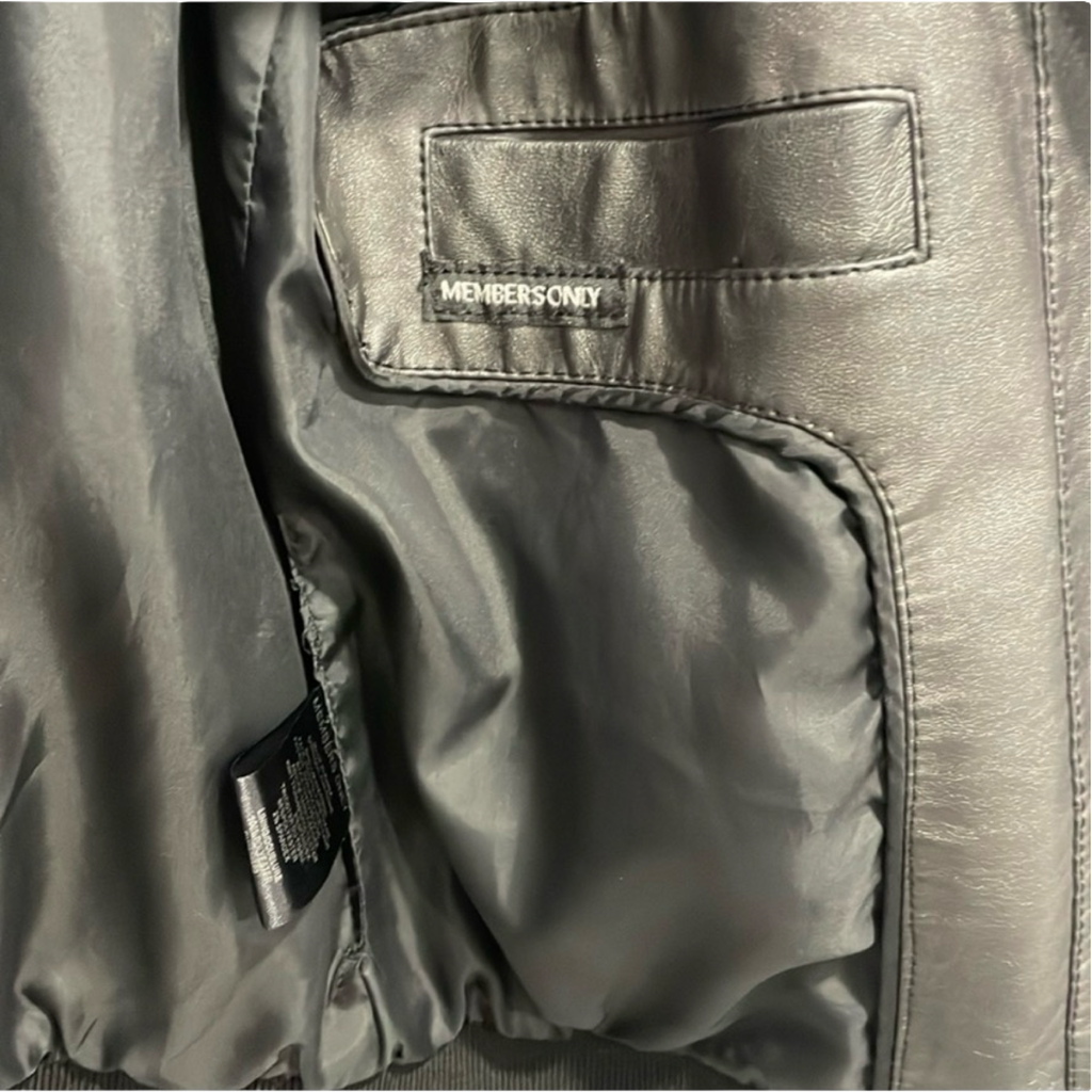 Members Only X Urban
Outfitters Black Leather Jacket