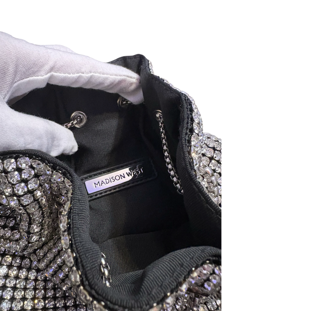 Madison West Sparkling Crystal Evening Bag