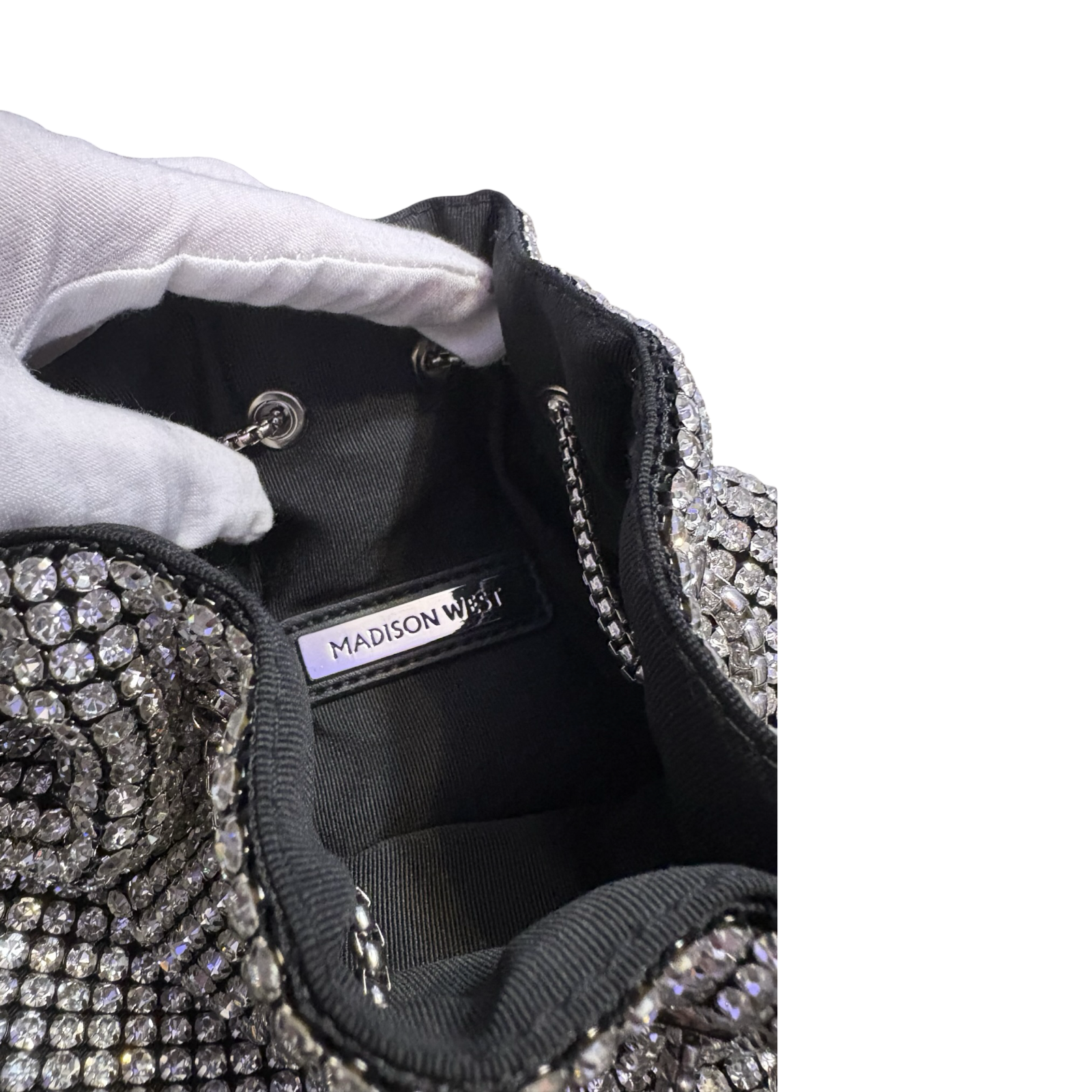 Madison West Sparkling Crystal Evening Bag