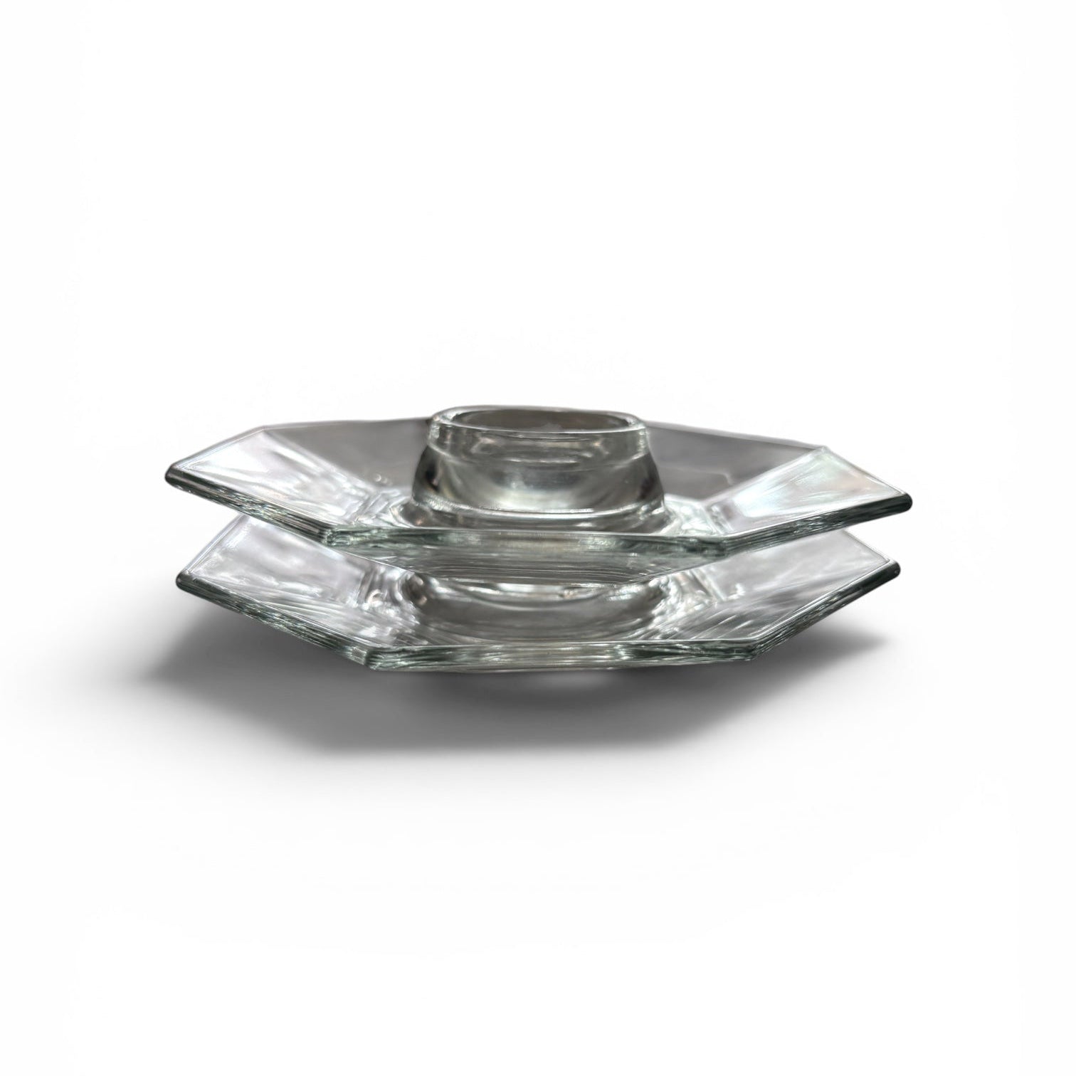 Vintage Glass Candle Holders