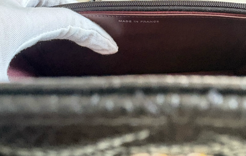 Chanel Black CalfSkin Wallet On Chain