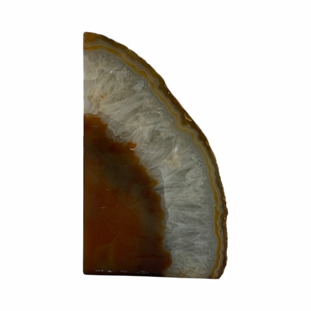 Brown and White Agate Crystal