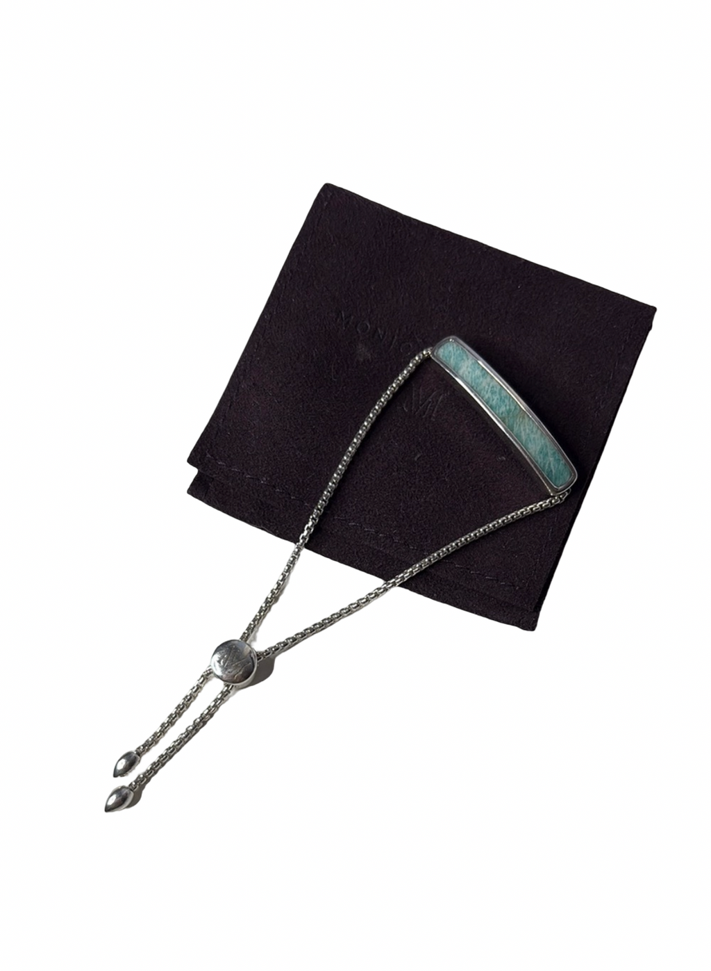 Monica Vinader Turquoise Gemstone Silver Bracelet