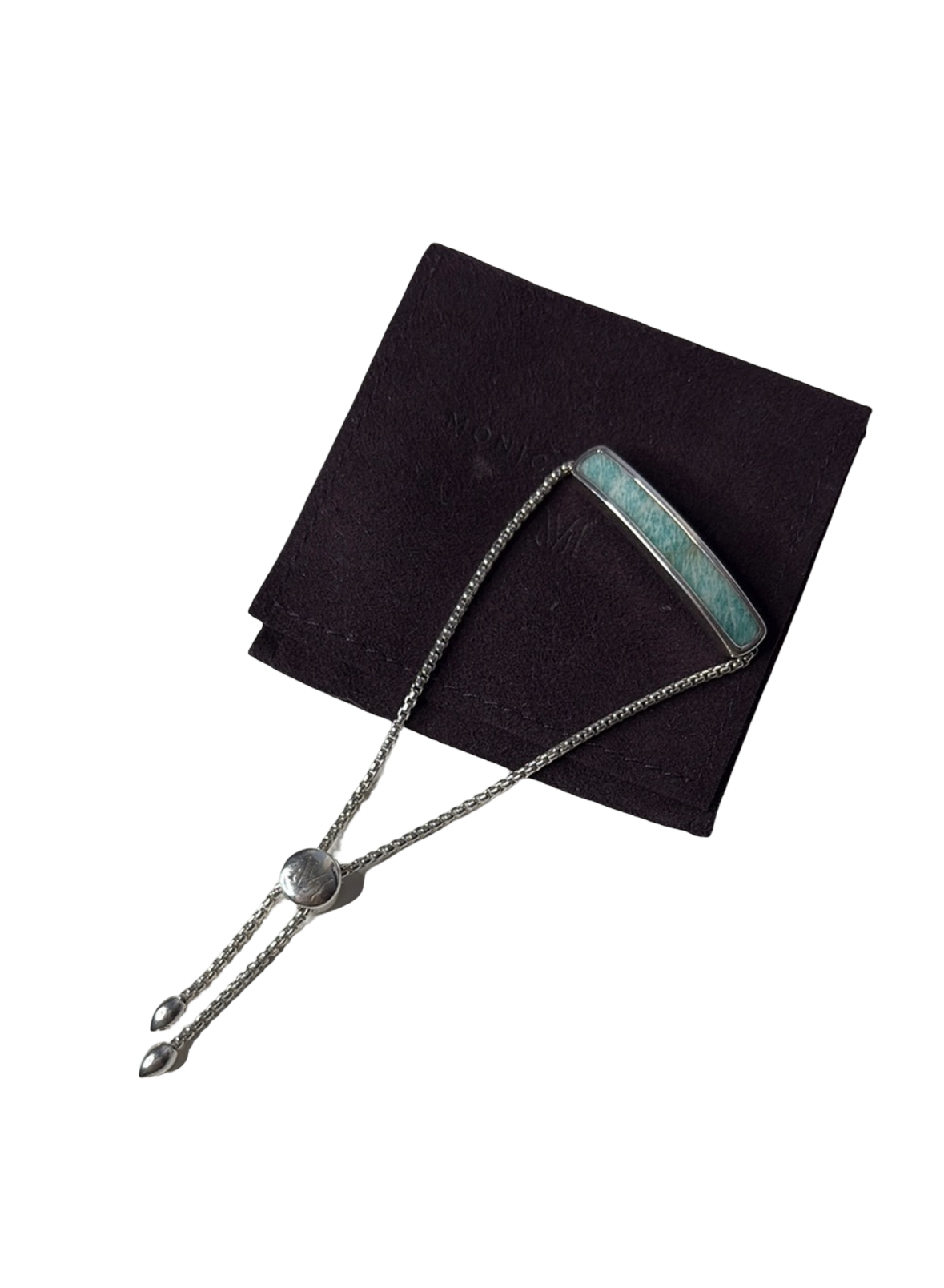 Monica Vinader Turquoise Gemstone Silver Bracelet