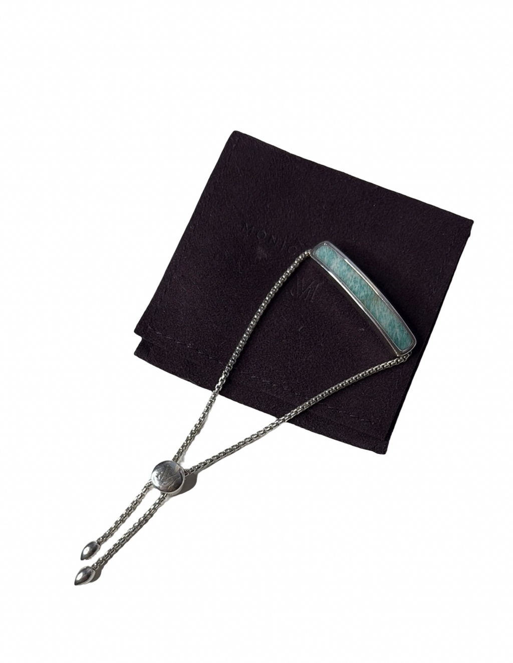 Monica Vinader Turquoise Gemstone Silver Bracelet