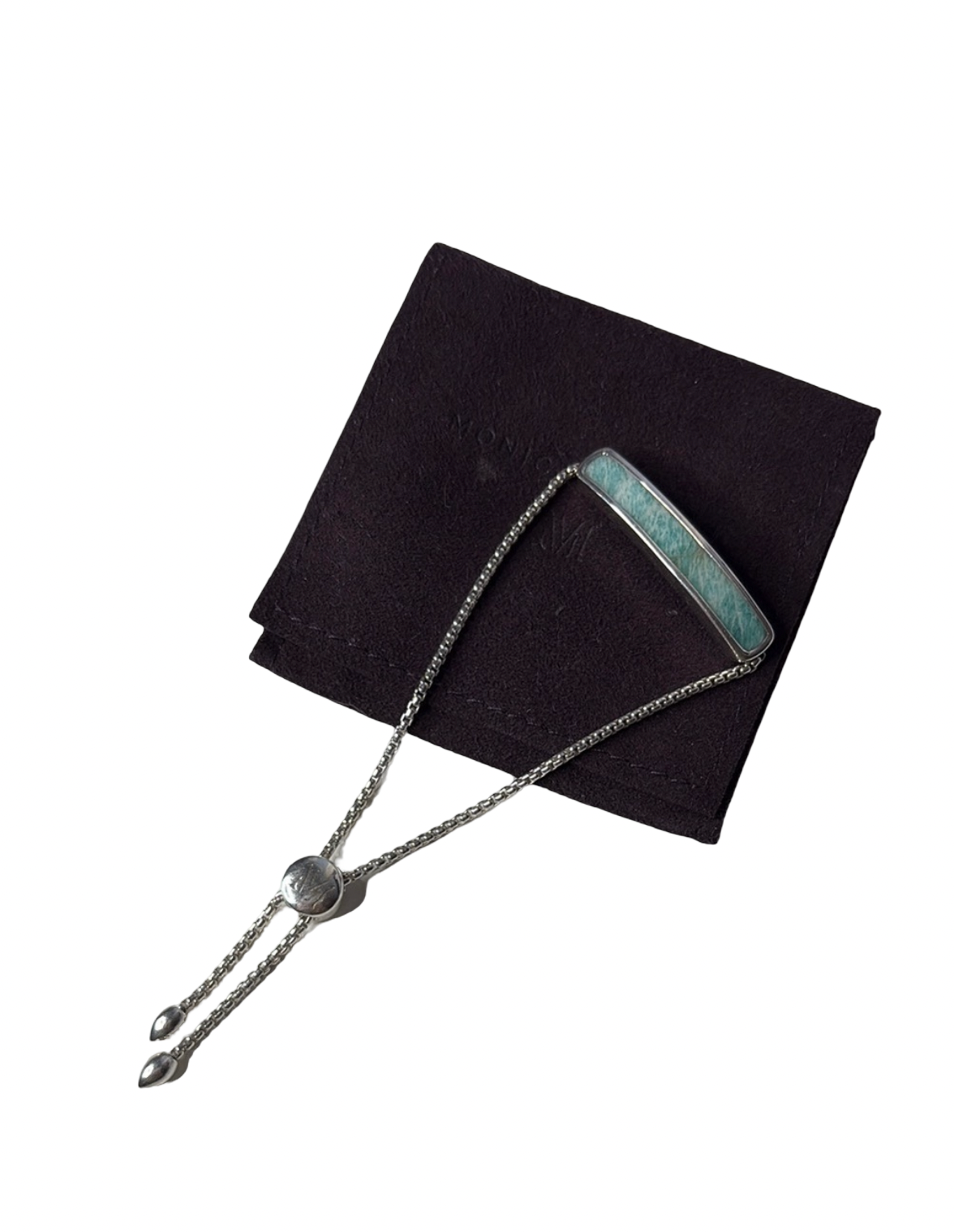 Monica Vinader Turquoise Gemstone Silver Bracelet