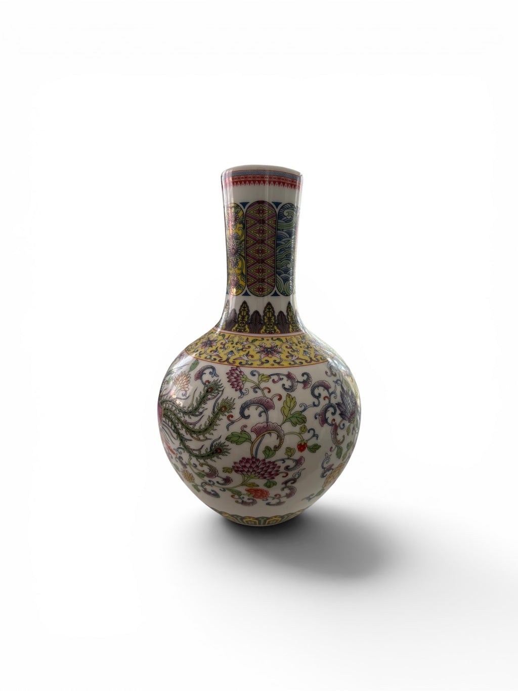 Dragon & Phoenix Vase