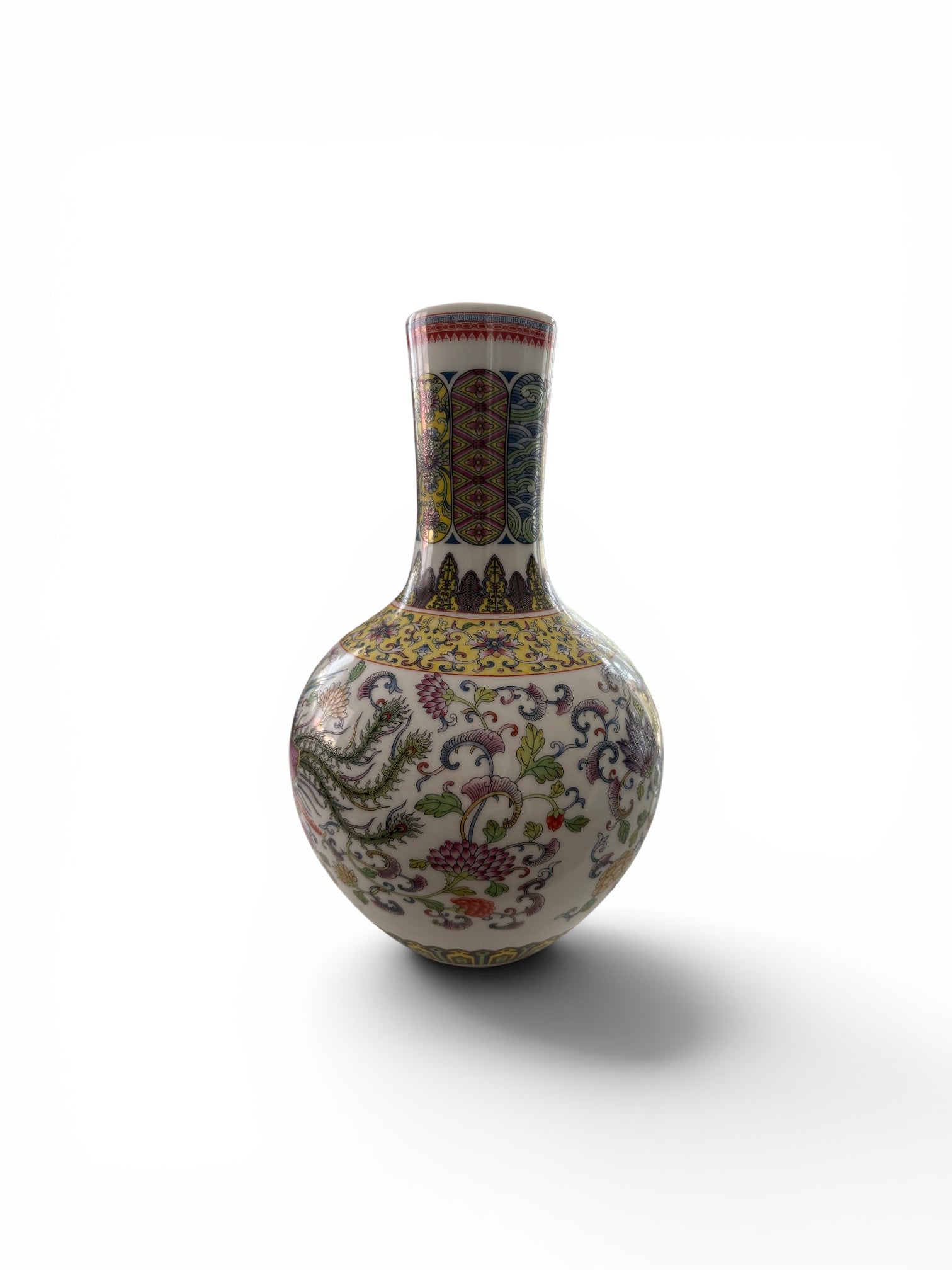 Dragon & Phoenix Vase