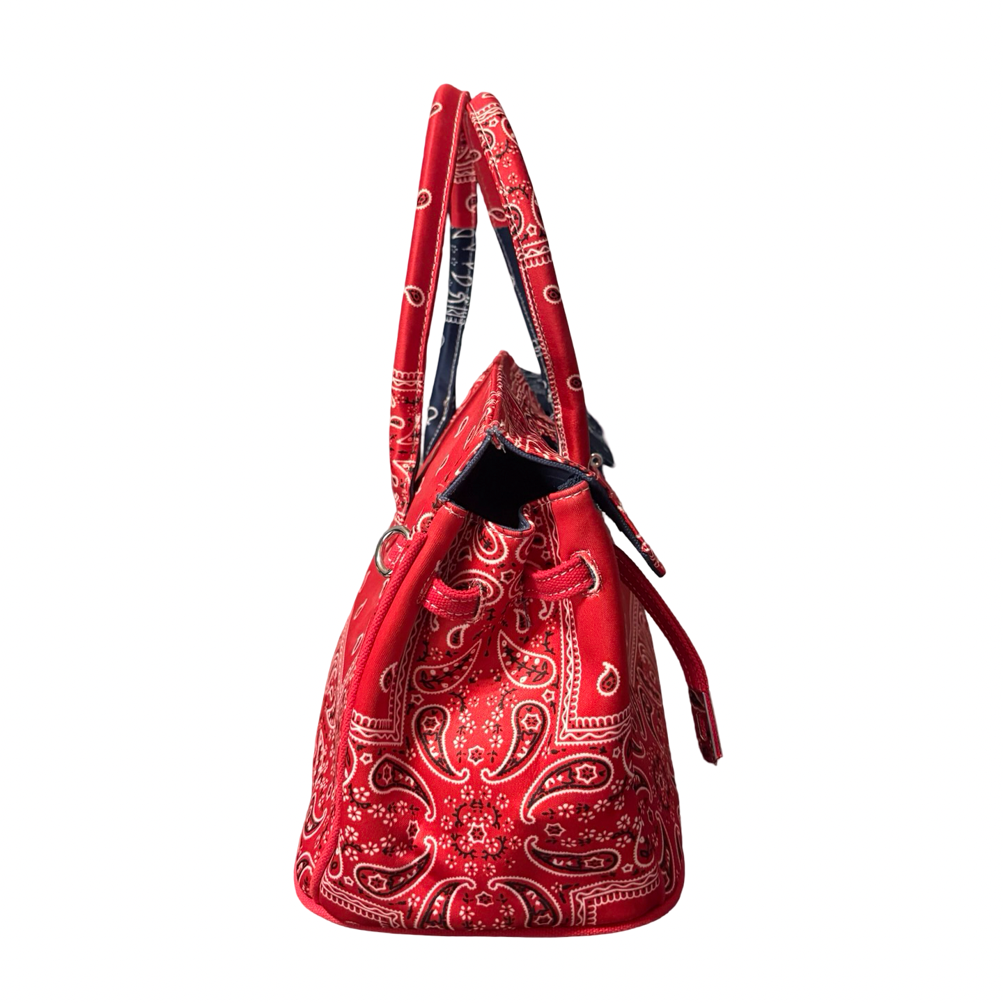 Red & Blue Handmade Bandana Bag
