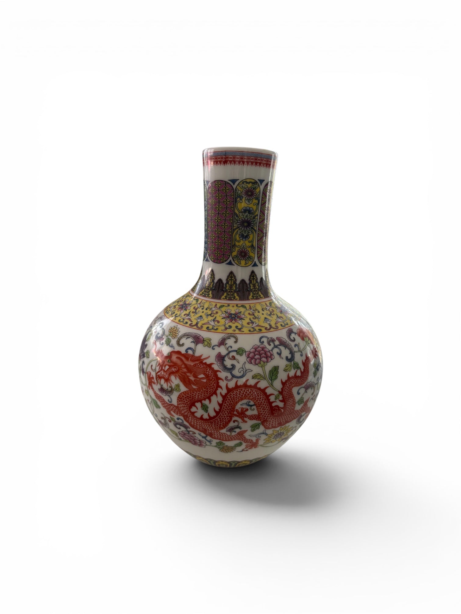 Dragon & Phoenix Vase