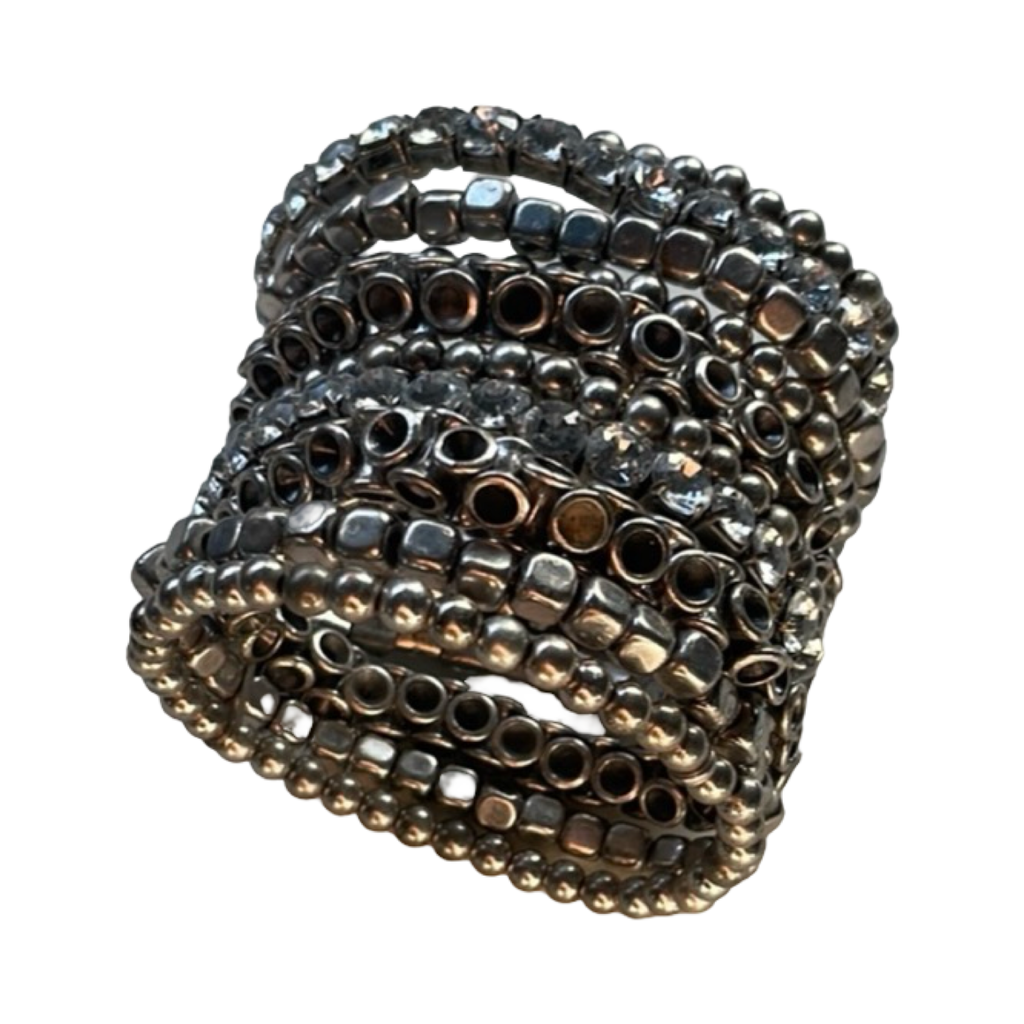 Silver Beaded Bracelet