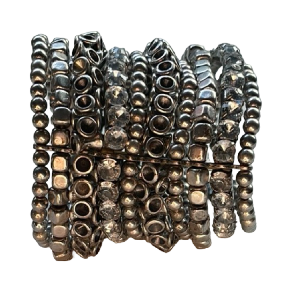 Silver Beaded Bracelet