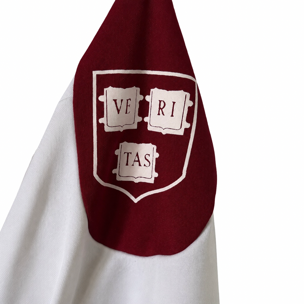 White and Burgundy Harvard Crimson Hockey Jersey