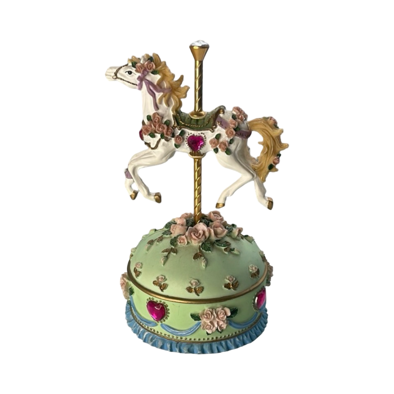 Vintage Alexandra Painted
Ponies Collection Rotating
Horse Music/Trinket Box
