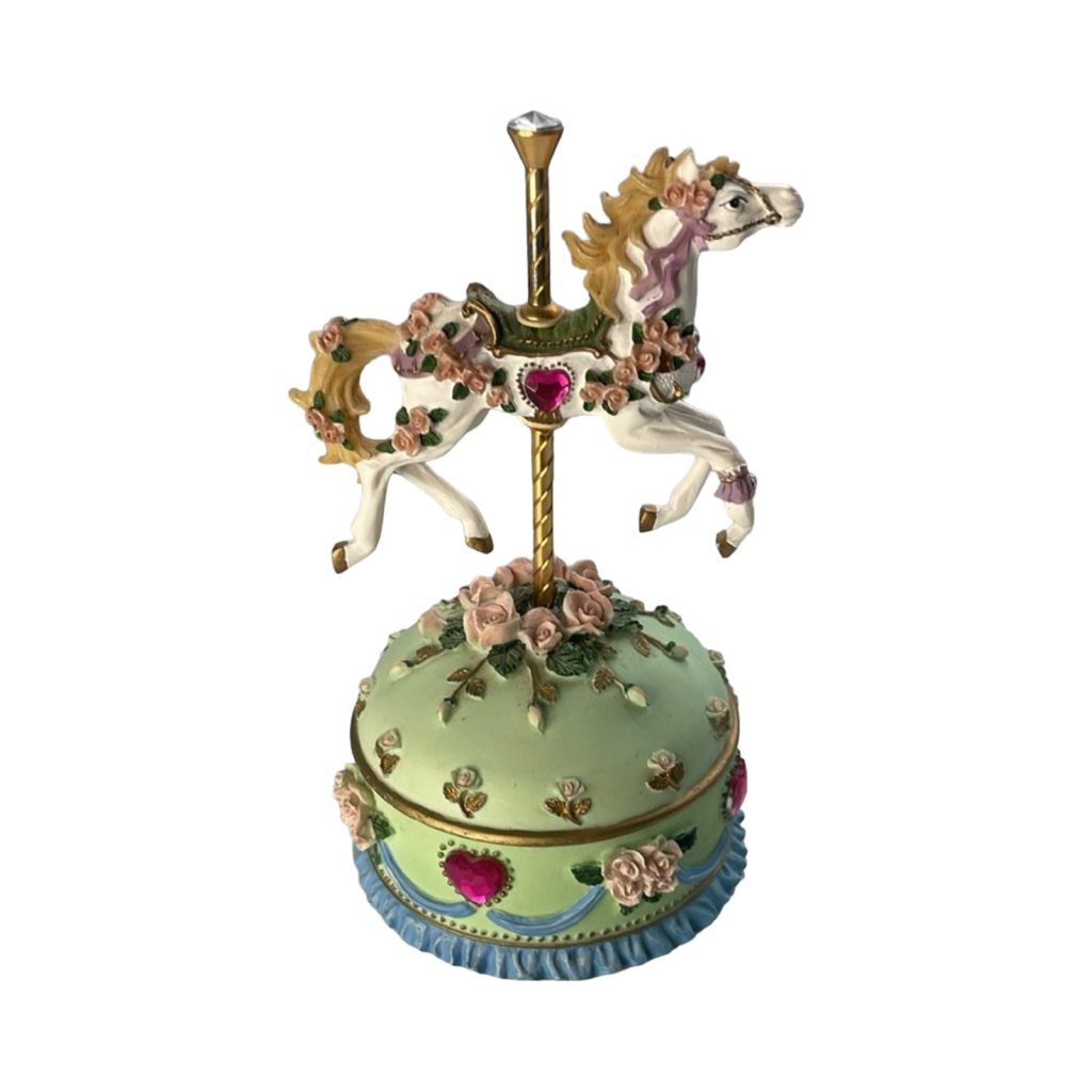 Vintage Alexandra Painted
Ponies Collection Rotating
Horse Music/Trinket Box