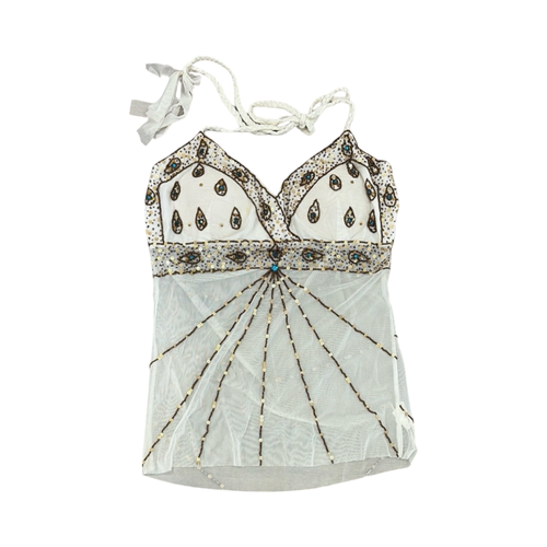 Bohemian Cream and Brown
Halter Top