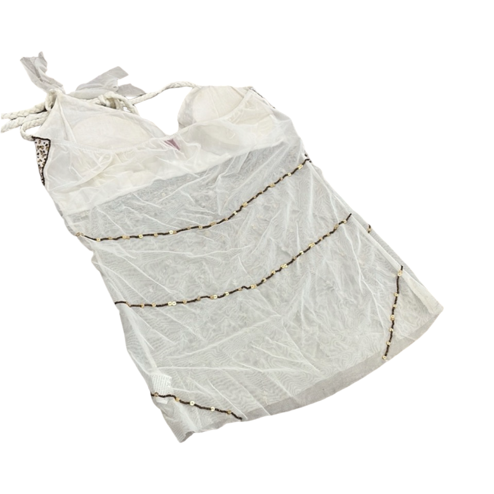 Bohemian Cream and Brown
Halter Top