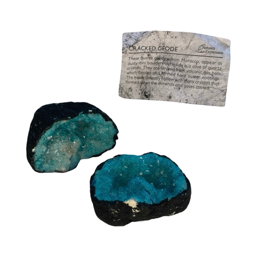 Natural Blue Cracked Geode