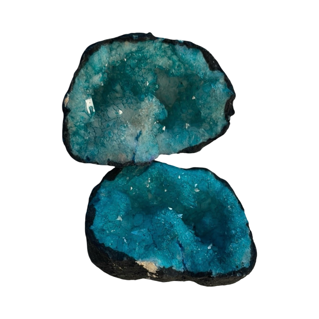 Natural Blue Cracked Geode